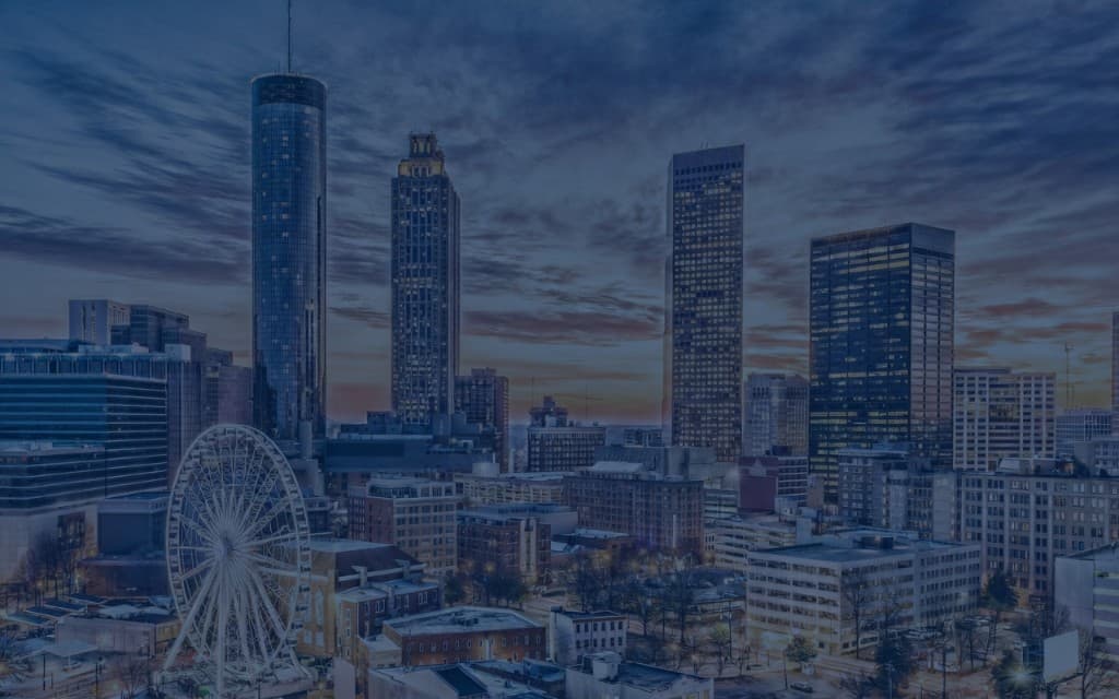 Atlanta skyline background